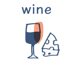 赤ワインとチーズ
