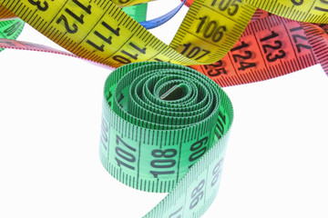 measuring tape isolated on a white background