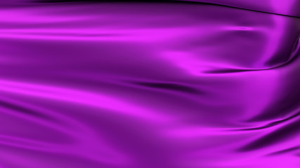 Fototapeta na wymiar Purple silk. Beautifully laid fabric. Glamour horizontal background. High resolution.