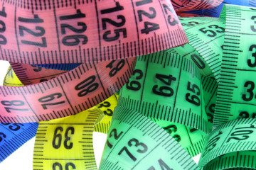 measuring tape isolated on a white background