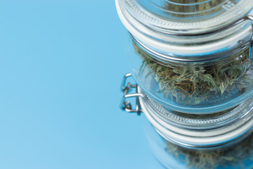 Medical cannabis serving. Legal drug use in medicine and healthcare