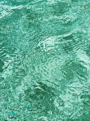 Green clear rippled water texture abstract background vertical