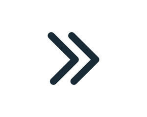 Forward Arrow - UI Icon Vector Logo Template Illustration Design