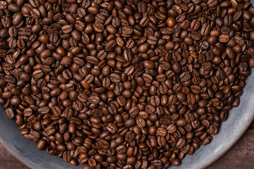 coffee beans background texture many