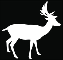 deer silhouette vector