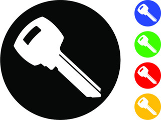 set of keys vector icons