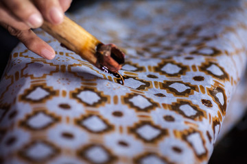 3 June 2010, Yogyakarta, Indonesia: Batik Making Process At Workshop.
