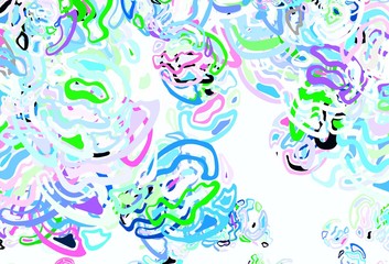 Light Multicolor vector background with abstract shapes.