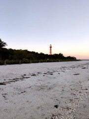 Beautiful sunset at Sanibel Island, Florida