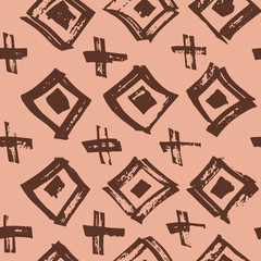 Tie Dye Japanese Geometric Summer Seamless Pattern. Geo Wabi Sabi Bohemian Kimono Print. Scribble Cartoon Doodle Craft Texture. Boho Tie Dye Ikat Batik. Scribble Craft Doodle Seamless Collage