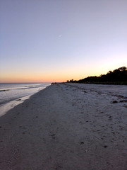 Beautiful sunset at Sanibel Island, Florida