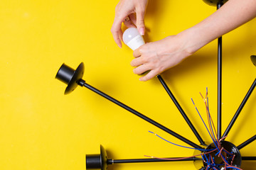 Spot lamps. Ceiling lamps. Spotlights