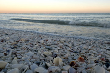 Beautiful sunset at Sanibel Island, Florida