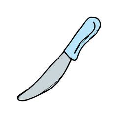 Knife hand drawn icon vector