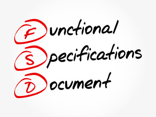 FSD - Functional Specifications Document, concept background