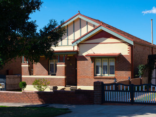 Suburban federation house in Sydney NSW Australia 