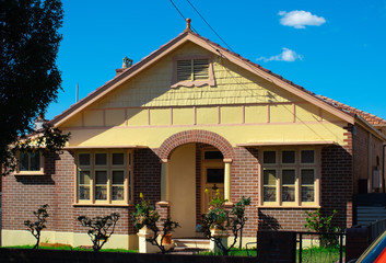 Suburban federation house in Sydney NSW Australia 