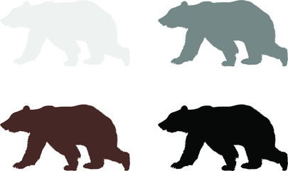 silhouette of a bear