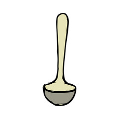 Ladle hand drawn icon