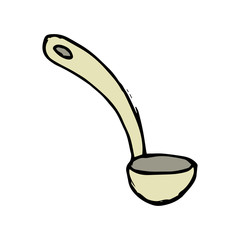 Ladle hand drawn icon