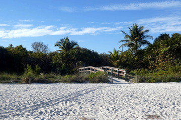 Wooden bridge at Sanibel Island, Florida