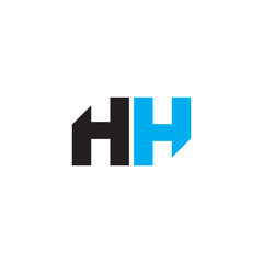HH initial letter linked logo template design vector