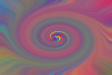 An abstract psychedelic rainbow colored swirl background image.