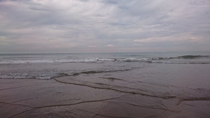 sunset on the beach