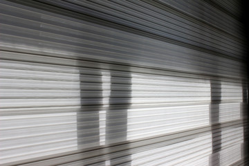 
close-up store curtain of a window