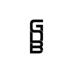 gdb letter original monogram logo design