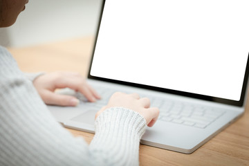 Child Uses a Computer for School Work