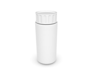 3d bottle mockup on white background