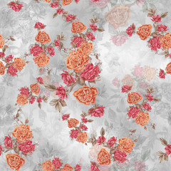 Beautiful floral pattern with background