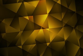 Obraz premium Dark Orange vector abstract polygonal template.