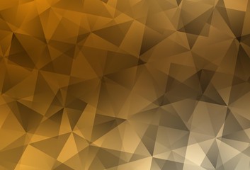 Light Orange vector abstract mosaic background.