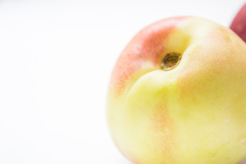 peach on wite background
