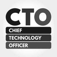 CTO - Chief Technology Officer acronym, business concept background