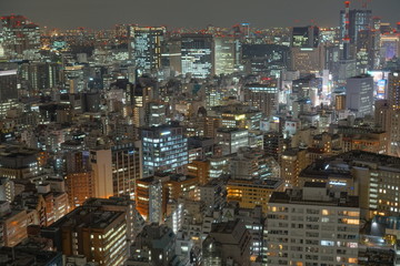 Fototapeta na wymiar Night view of Tokyo