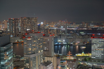 Plakat Night view of Tokyo