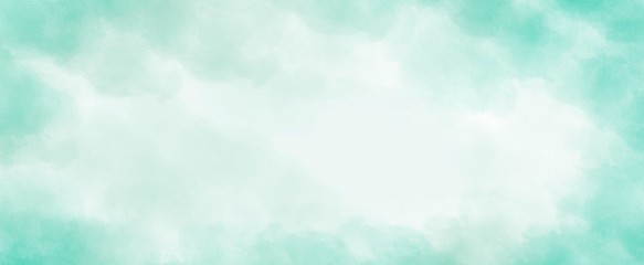 pastel green abstract vintage background or paper illustration with soft lightand dark border	