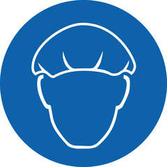 wear hairnets mandatory signs ans symbols