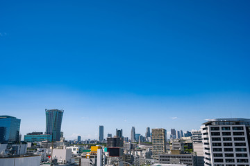 Fototapeta na wymiar 渋谷ヒカリエから見た渋谷の景色