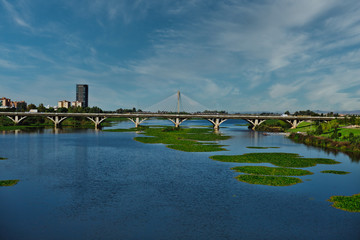 Vista de día del Puente Real de Badajoz