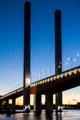 Bolte Bridge at Dusk in Melbourne Australia