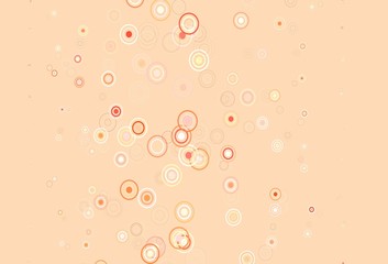Light Red vector background with spots.
