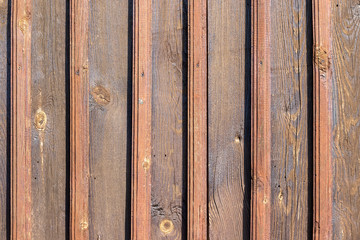 Old wooden background with vertical planks