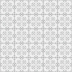 Vector geometric seamless pattern, background from circles, forming flower