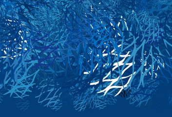 Light BLUE vector texture with curved lines.