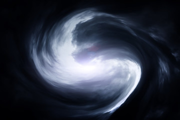 Blurred Whirlwind in the Clouds
