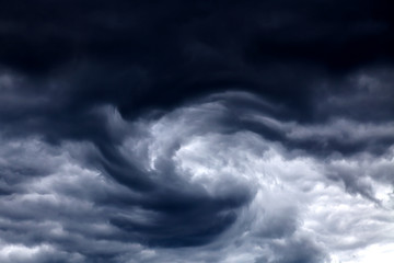 Blurred Whirlwind in the Clouds